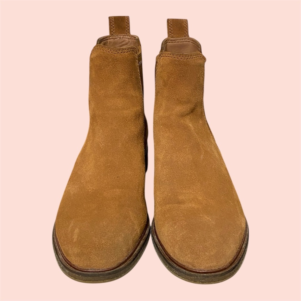 Clarks Suede Slip-On Chelsea Boot - Picture 3 of 8